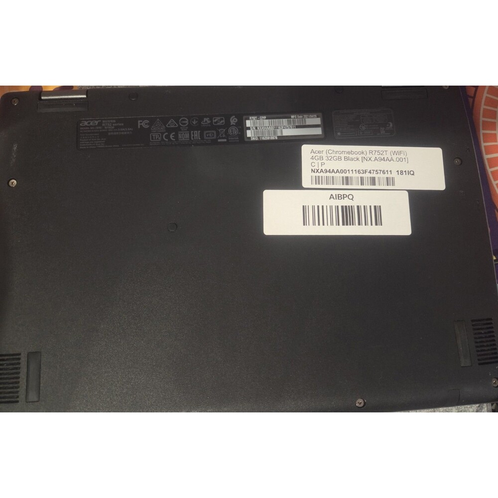 Acer Chromebook R752T Nx.A94AA.001 32 Gb WiFi 4 Gb Touch Screen 2 In 1 w/cord - Picture 4 of 12
